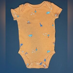 Carter's Orange Dinosaur Print Bodysuit